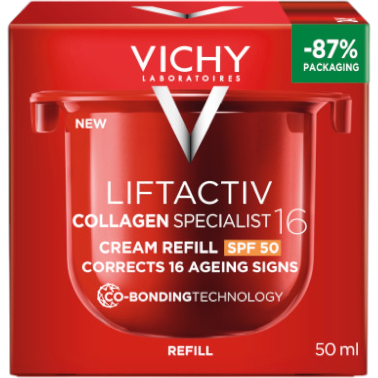 Vichy Liftactiv Collagen 16 Krem do twarzy SPF50, Refill 
