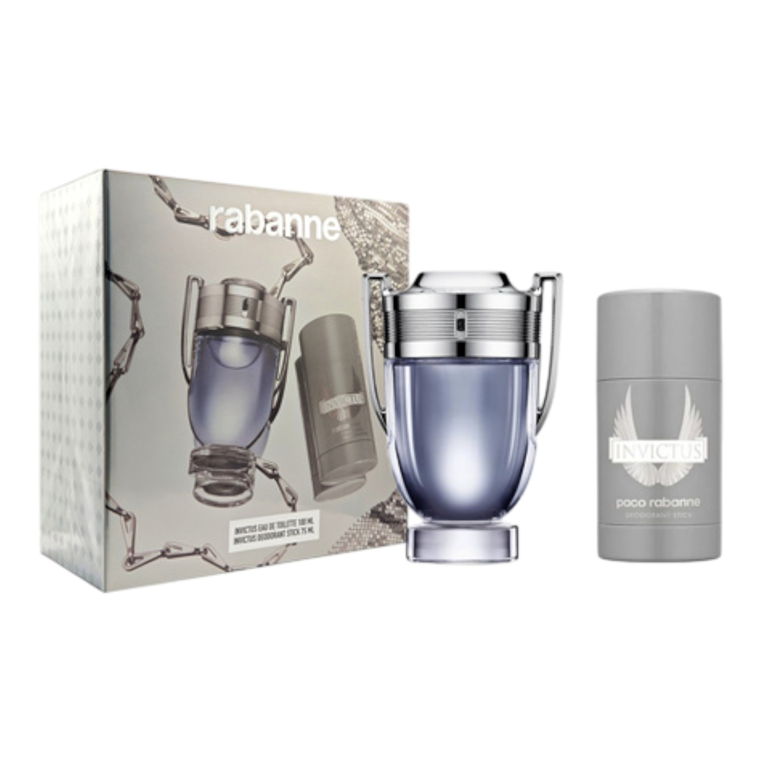 Rabanne Invictus Zestaw dla mężczyzn: Woda toaletowa 100 ml + Dezodorant w sztyfcie 75 ml