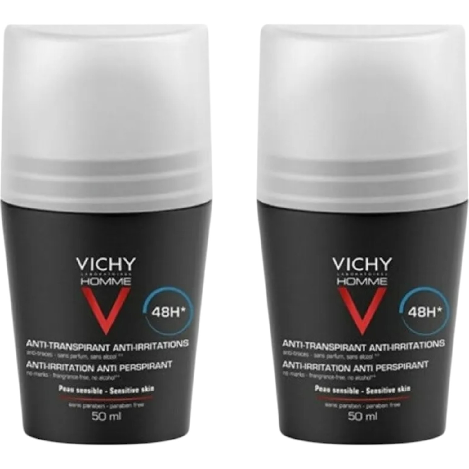 Vichy Deo Roll-on Ochrona do 72h, 2x50ml