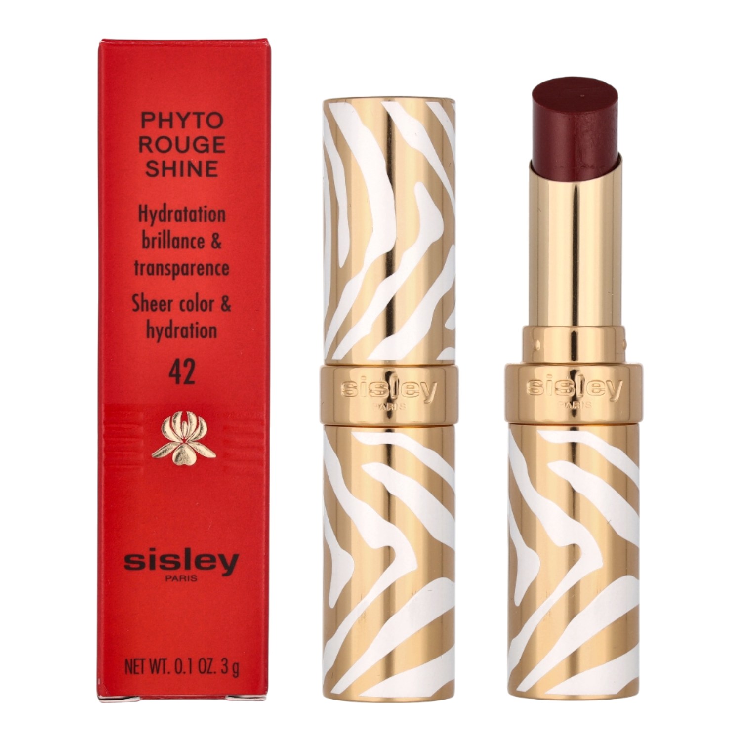 Sisley Le Phyto Rouge Rossetto Idratazione a Lunga Durata, 42 Sheer Cranberry