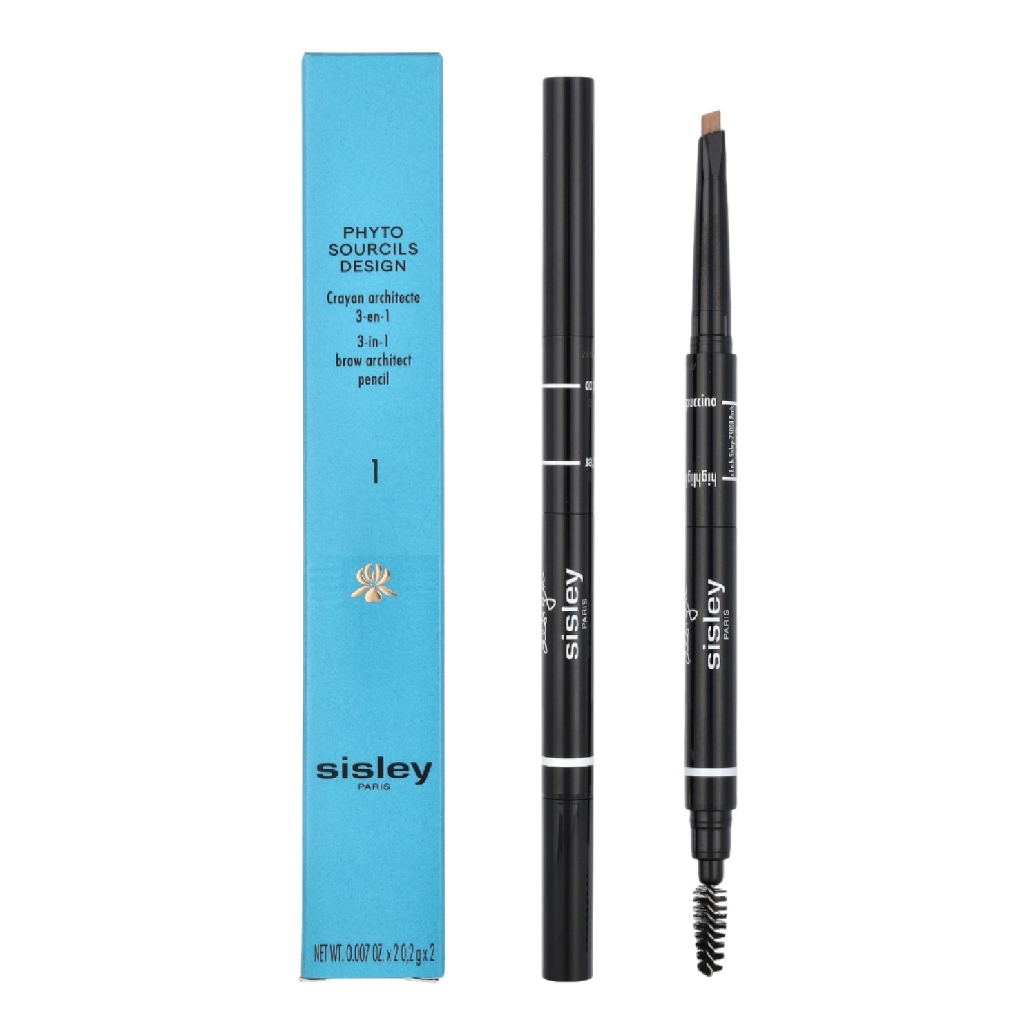Sisley Phyto Sourcils Design Matita Architetto per Sopracciglia 3-In-1 1 Cappuccino