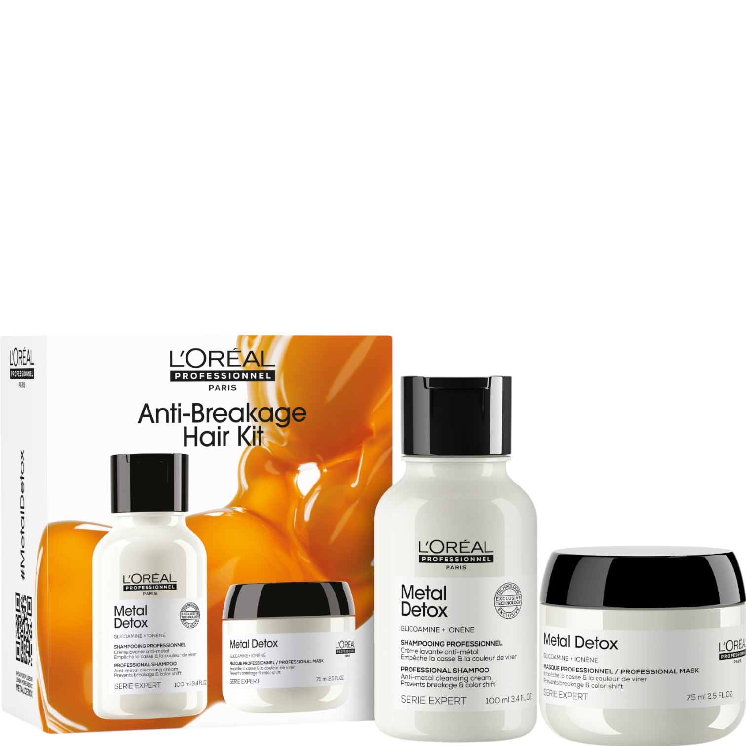 Loreal Professionnel Zestaw: szampon 100ml + maska 75ml, Travel size