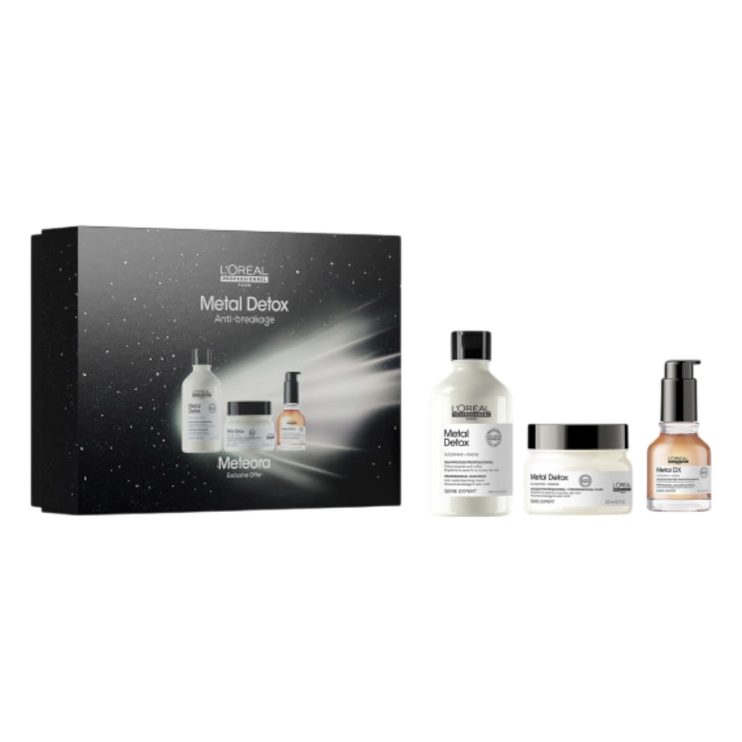 Loreal Professionnel Zestaw prezentowy do włosów farbowanych i zniszczonych: Szampon + maska + olejek odżywczy