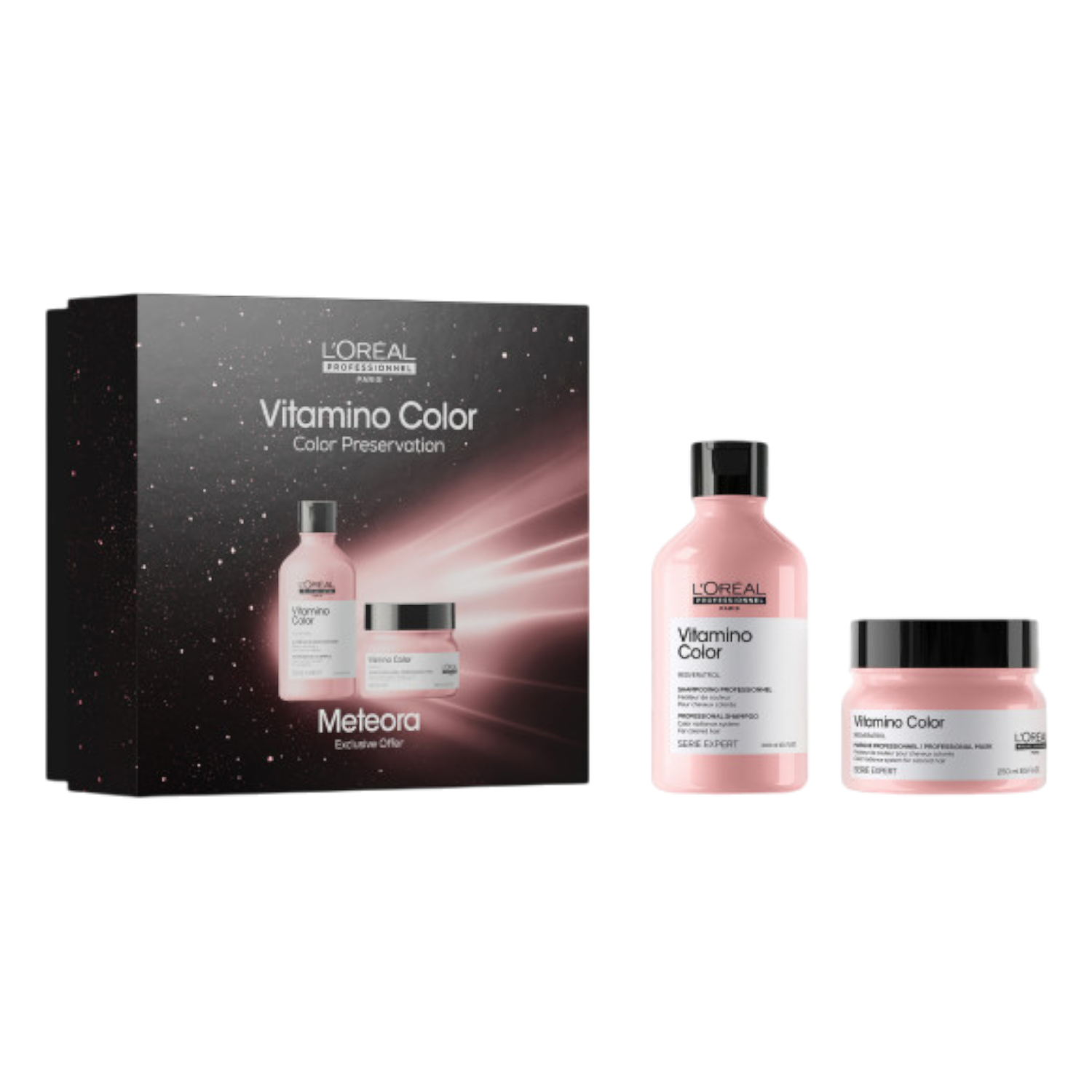 Loreal Professionnel Zestaw prezentowy do włosów farbowanych: Szampon + maska