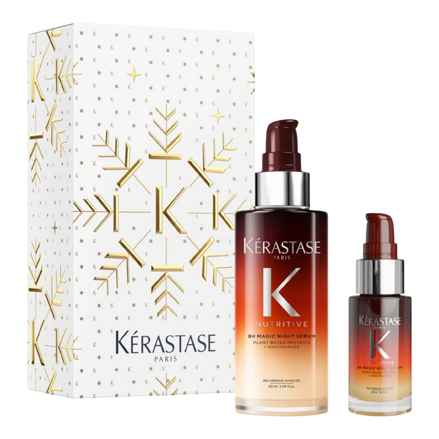 Kérastase Nutritive 8H Magic Night Serum Zestaw prezentowy: Serum na noc 90 ml + Serum na noc 30 ml