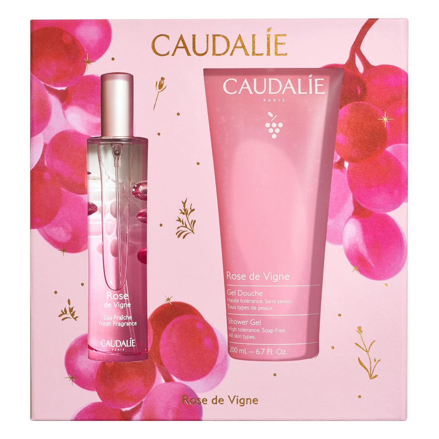 Caudalie  Rose De Vigne Zestaw prezentowy: Woda + Żel pod prysznic