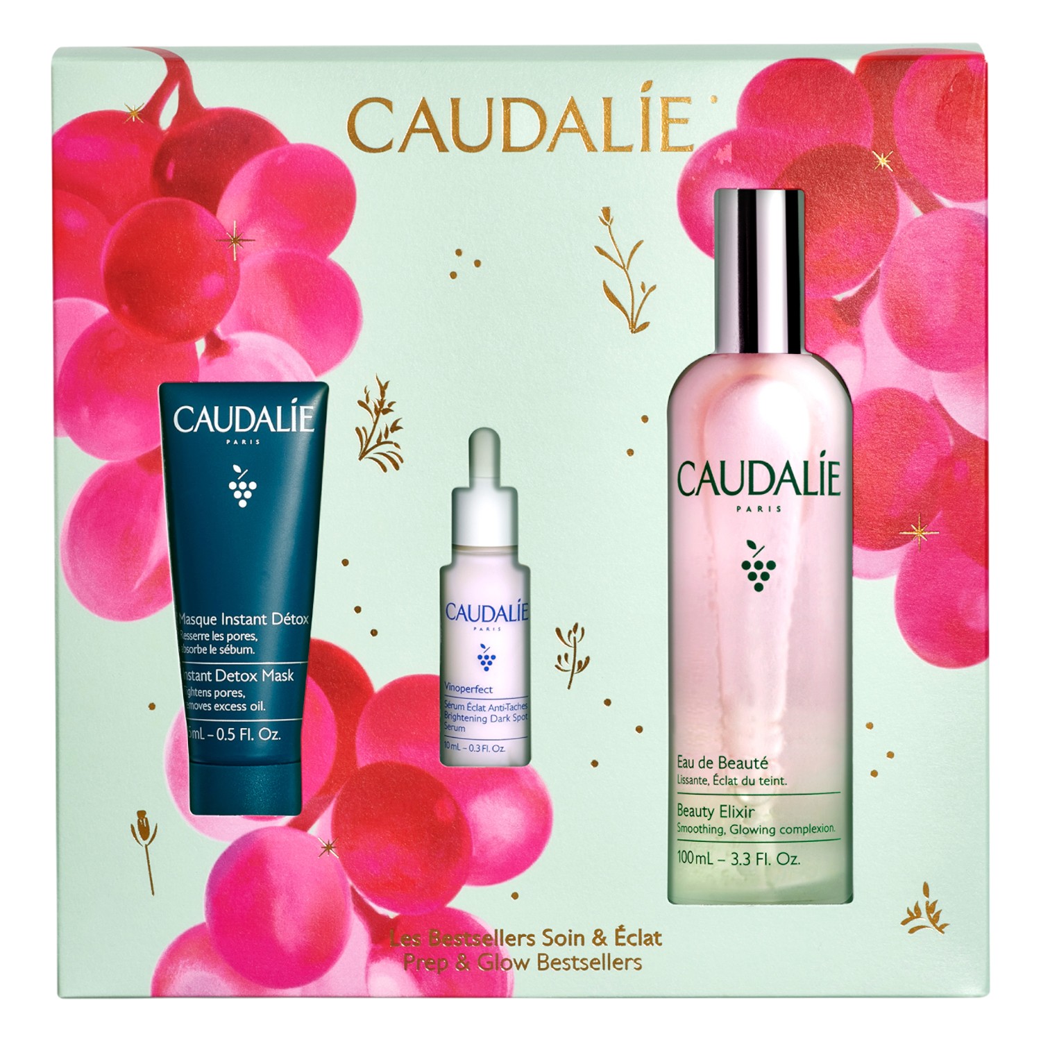 Caudalie Zestaw prezentowy: Beauty Elixir + Maska + Serum 