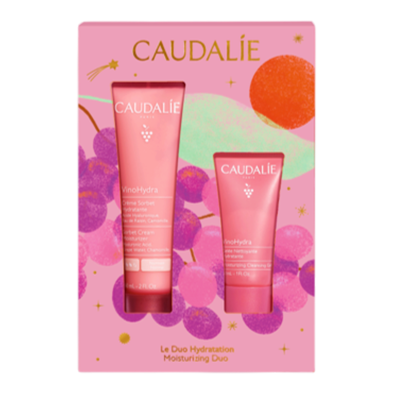 Caudalie Vinohydra (Krem sorbet 60ml + Żel myjacy 30ml)
