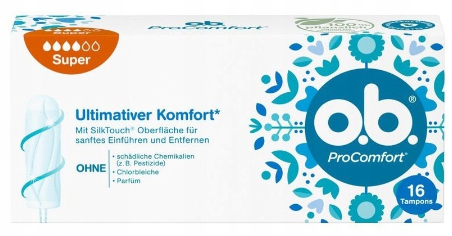 OB Pro Comfort Super Tampony, 16 szt. 
