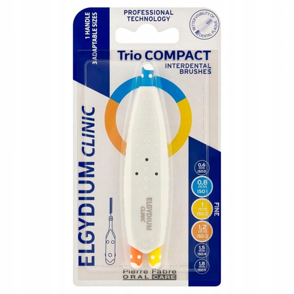 Elgydium Clinic Trio Compact Szczoteczka Międzyzębowa 0,8/1/1,2mm, 1 szt.