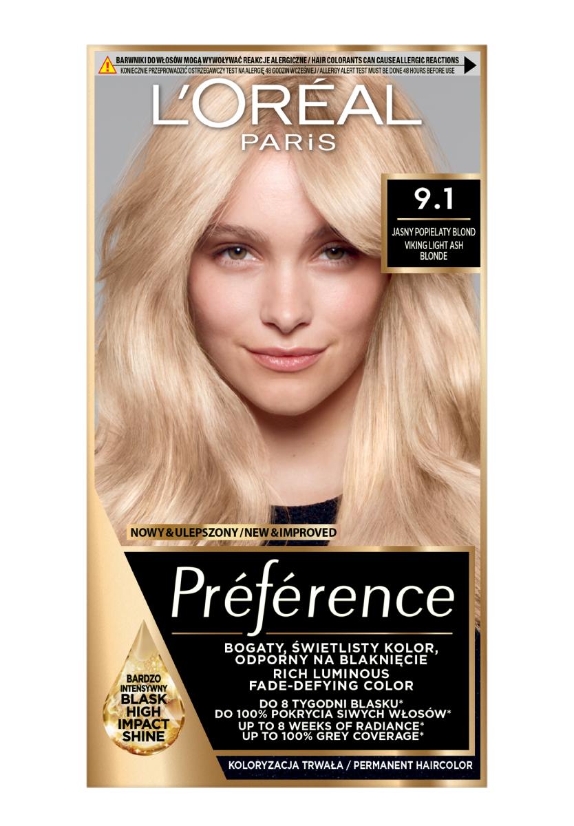 L'oréAl Paris PréFéRence 9.1 Oslo Tinta Per Capelli Biondo Cenere Molto Chiaro-image