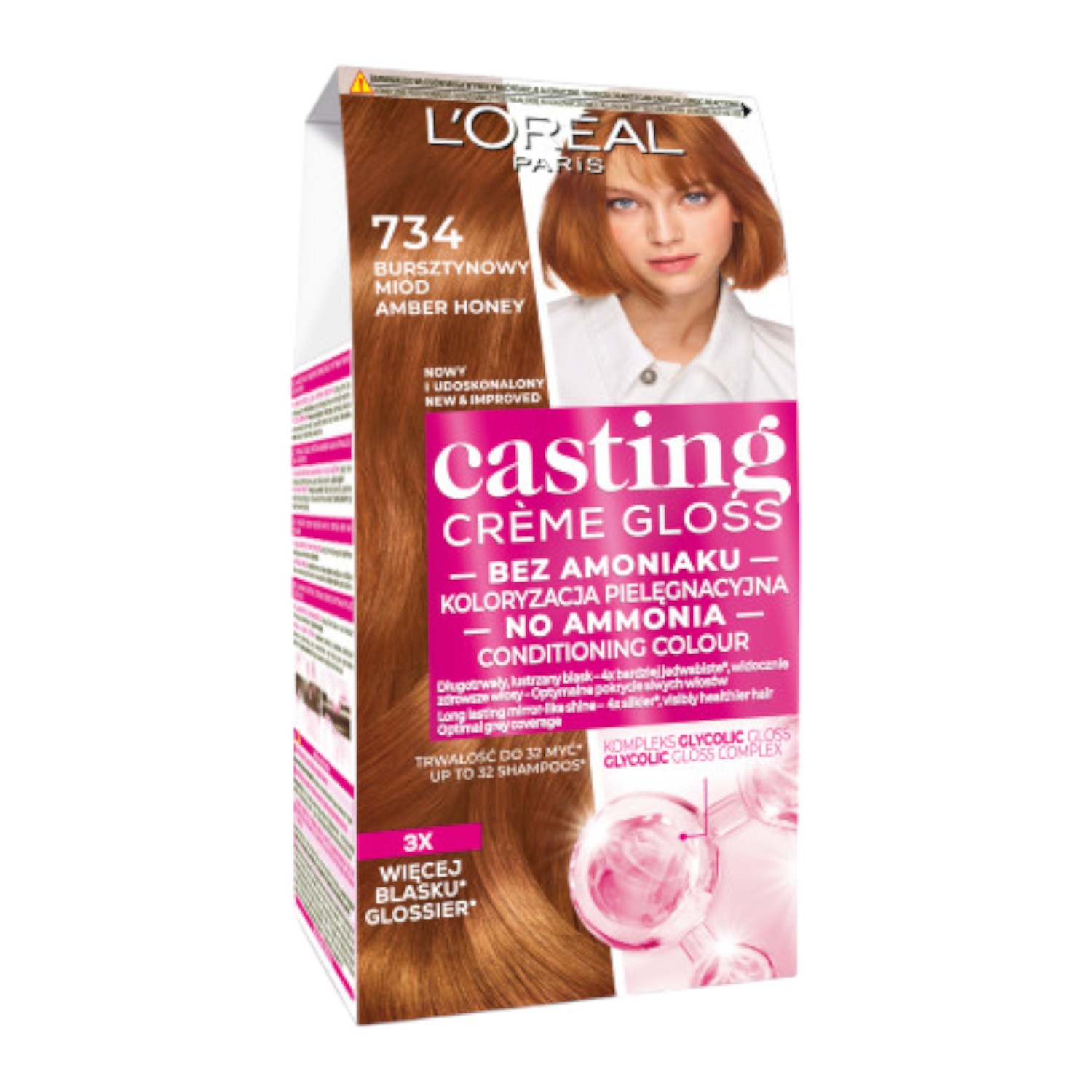 Casting Creme Gloss Tinta per capelli, 734 Miele d'Ambra