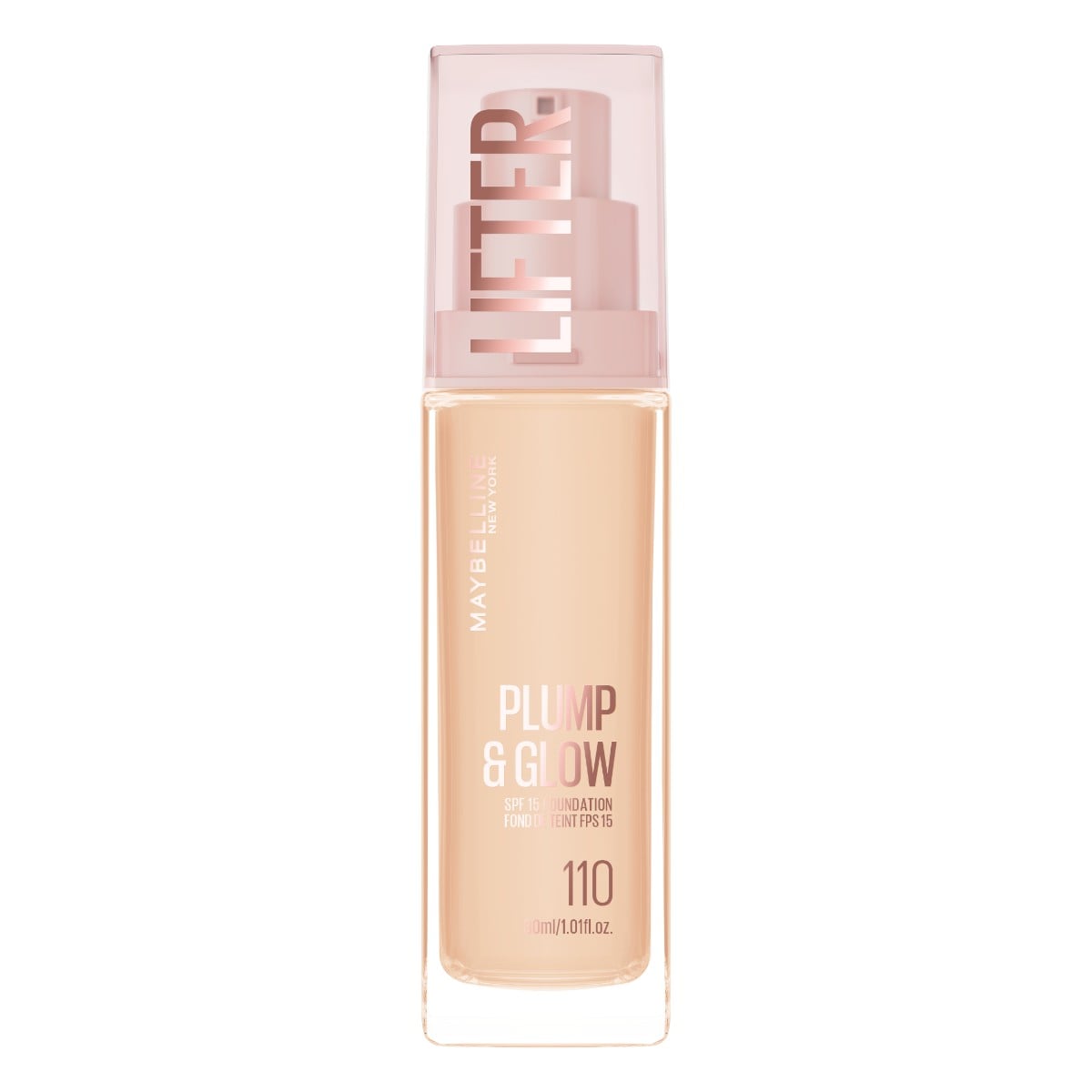 Maybelline Lifter Plump & Glow Podkład rozświetlający, 110