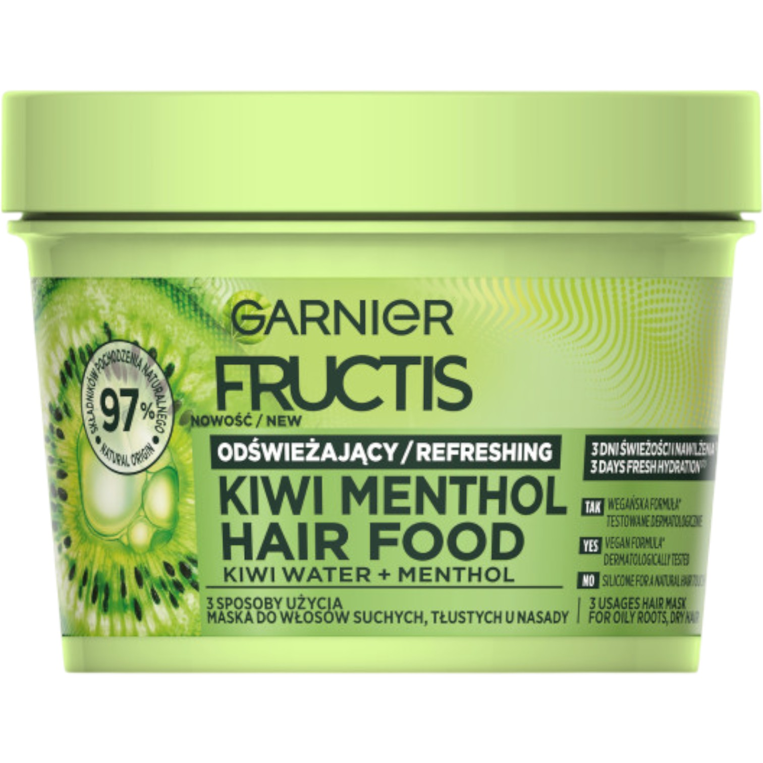 Fructis Hair Food Maschera per capelli, Kiwi