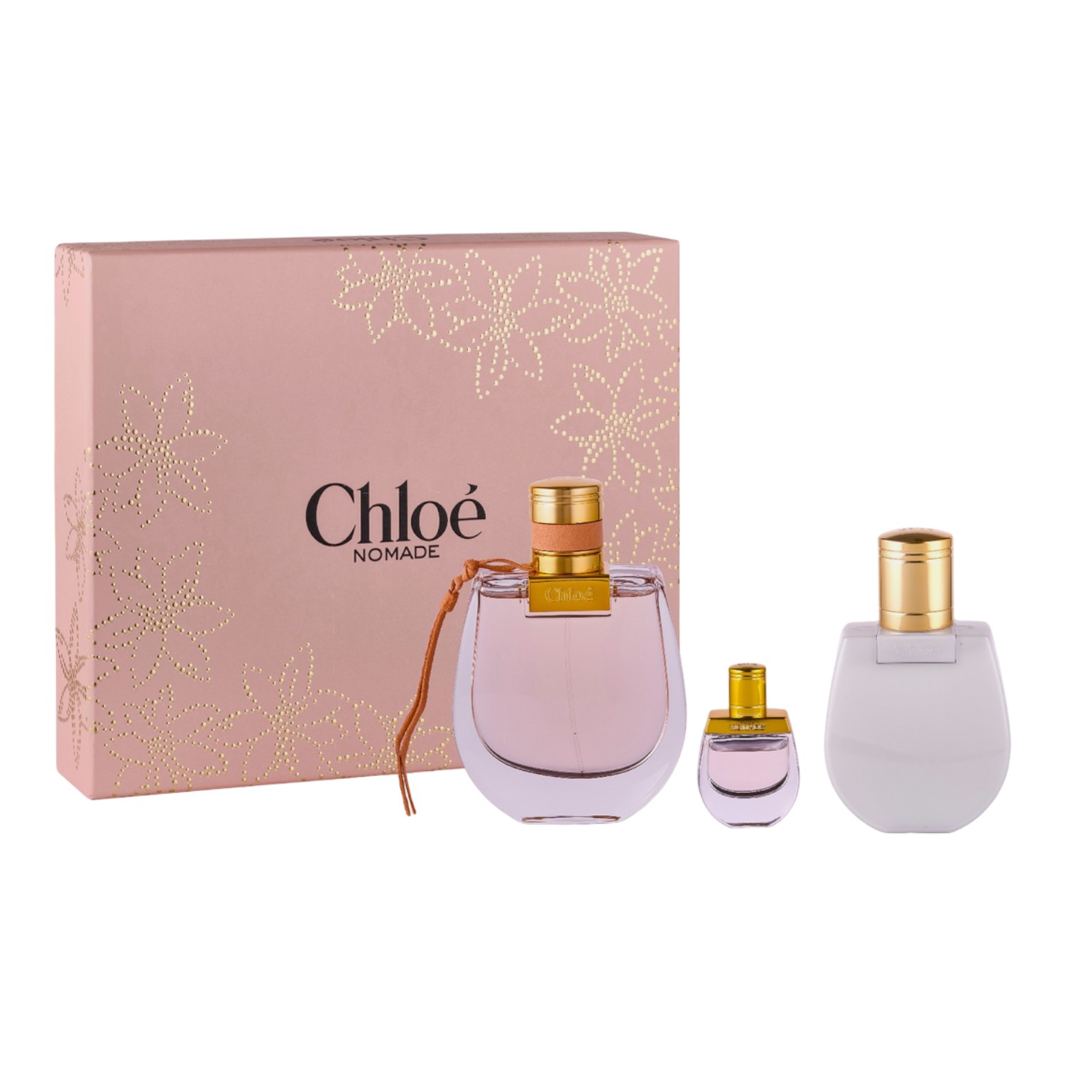 Chloe Nomade Zestaw dla kobiet: Woda perfumowana 75 ml + Woda toaletowa travel size 5 ml + Balsam do ciała 100 ml