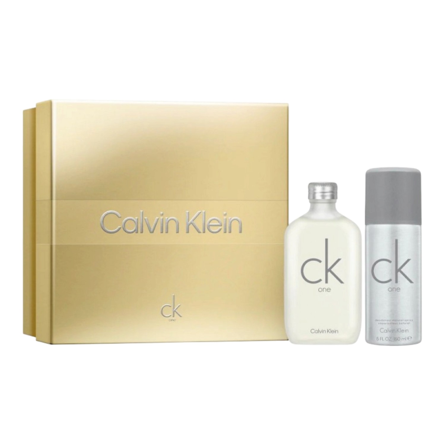 Calvin Klein CK One Zestaw prezentowy: Woda toaletowa uniseks 100 ml + Dezodorant w sprayu 150 ml