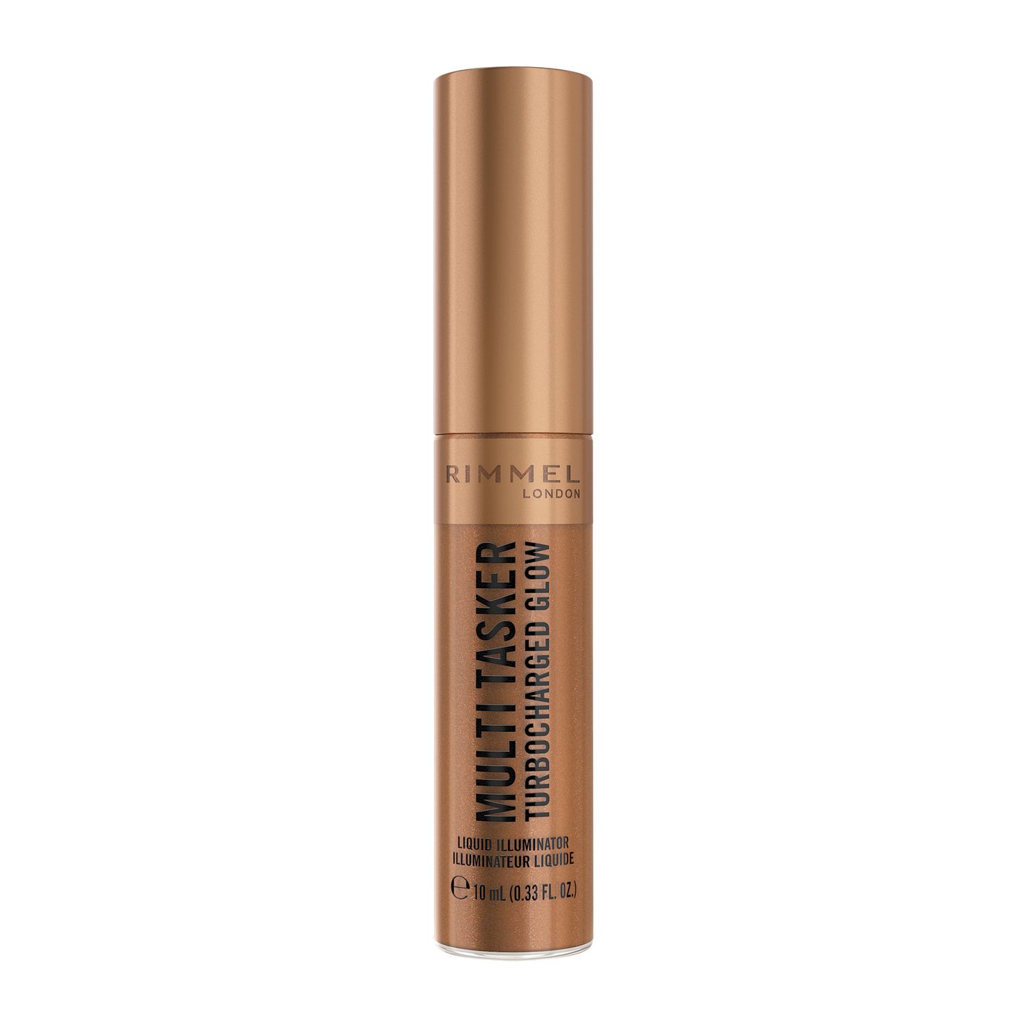 Rimmel Multi Tasker Turbocharged Glow Bronzer rozświetlający do twarzy w płynie, 009 Bougie Girl