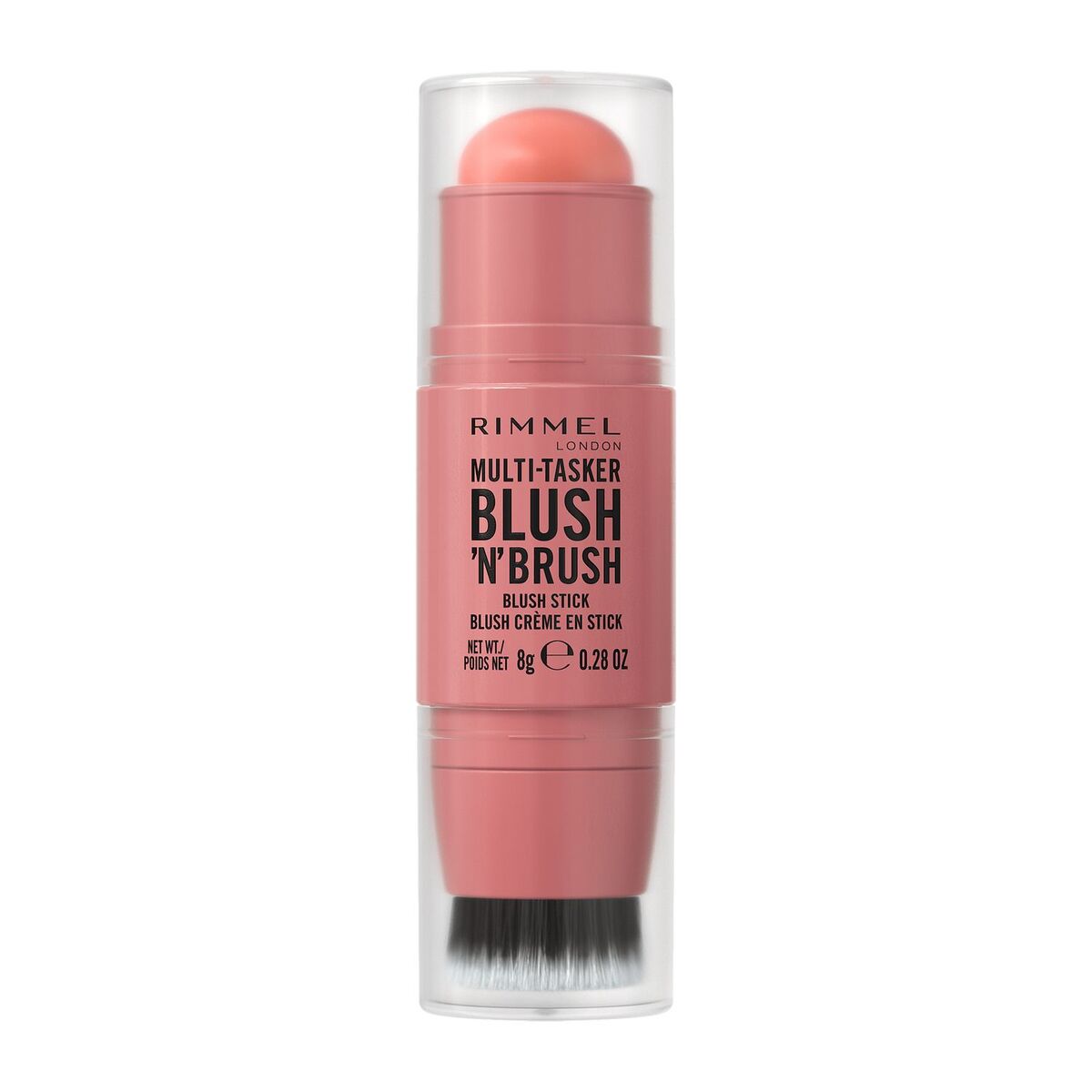 Rimmel Multi Tasker Blush'N'Brush Róż z wbudowanym pędzlem, 100 Cotton Candy