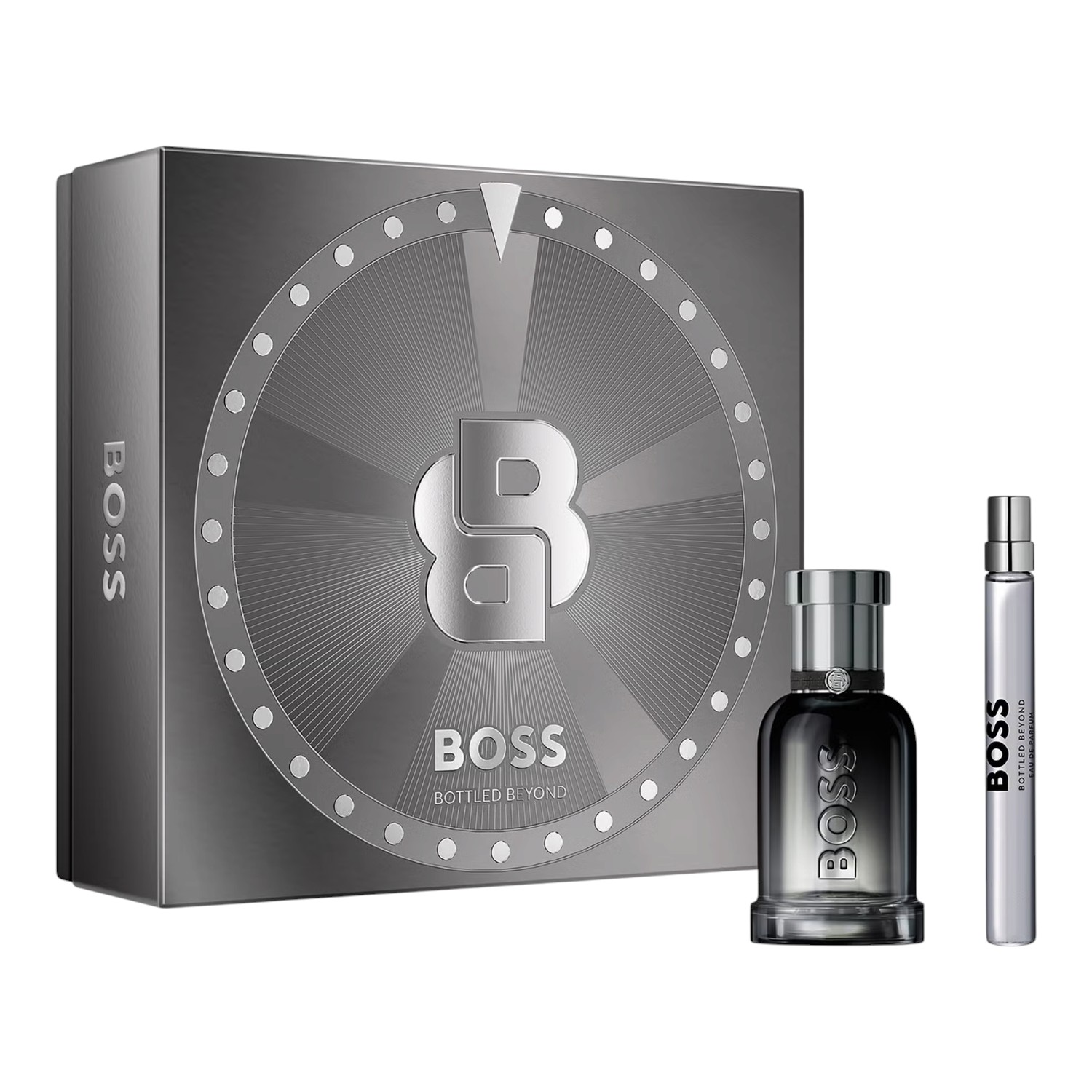 Hugo Boss Bottled Beyond Zestaw dla mężczyzn: Woda perfumowana 50 ml + Woda perfumowana travel size 10 ml