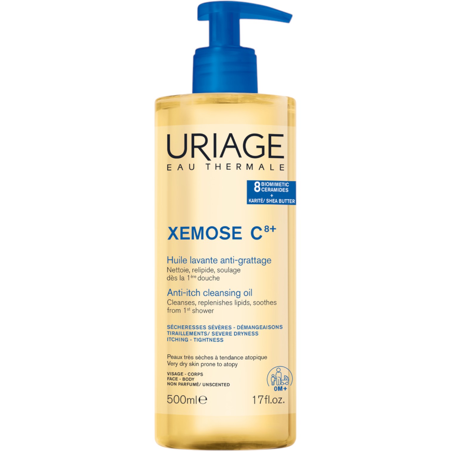 Uriage Xemose Olejek do kąpieli, 500 ml