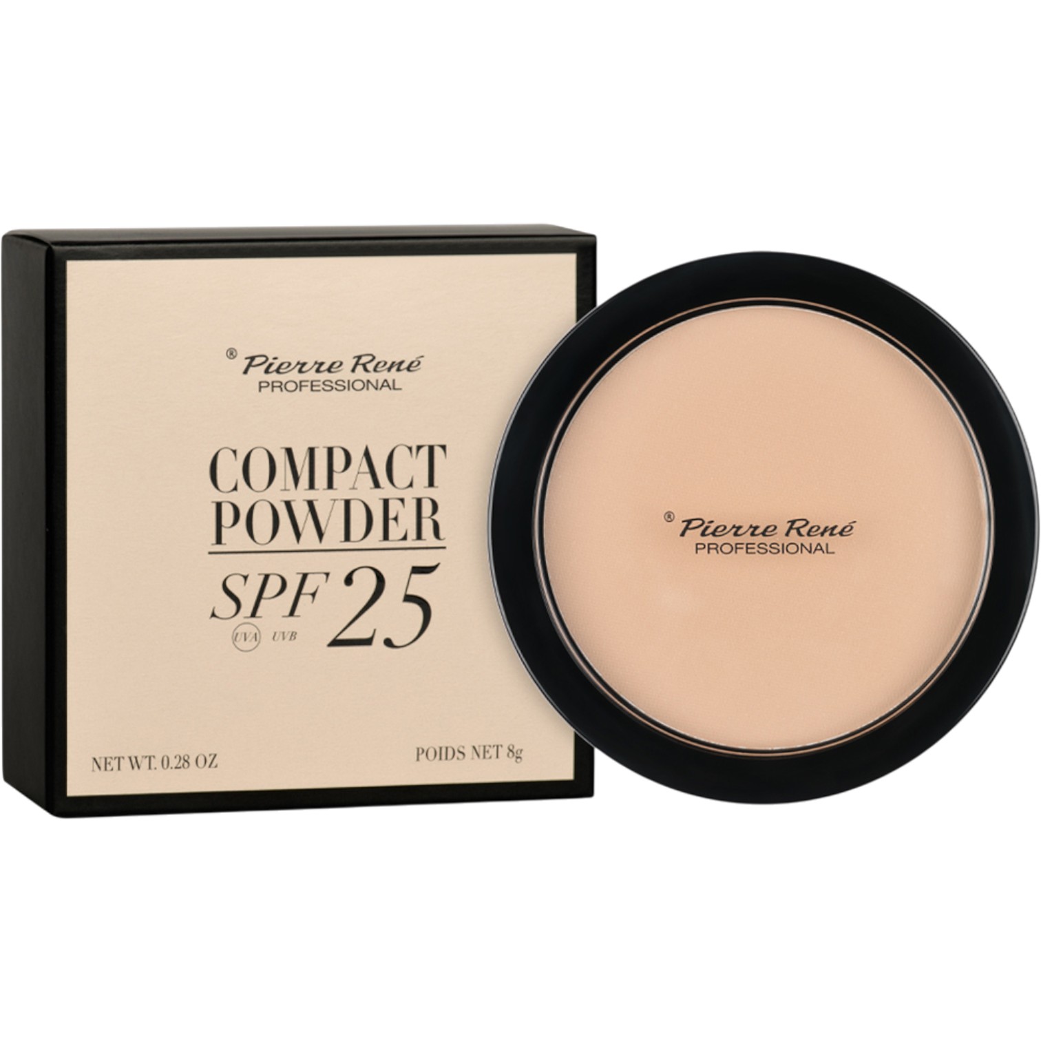 Pierre Rene Compact Powder SPF25 Cipria Compatta 02 Pr Compact Power