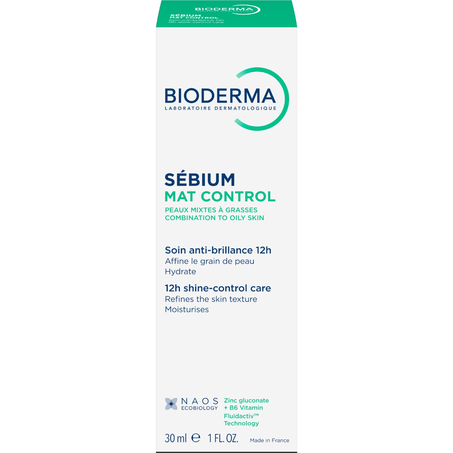 Bioderma Sebium Mat Control, Crema Opacizzante Per Pelle Mista E Grassa