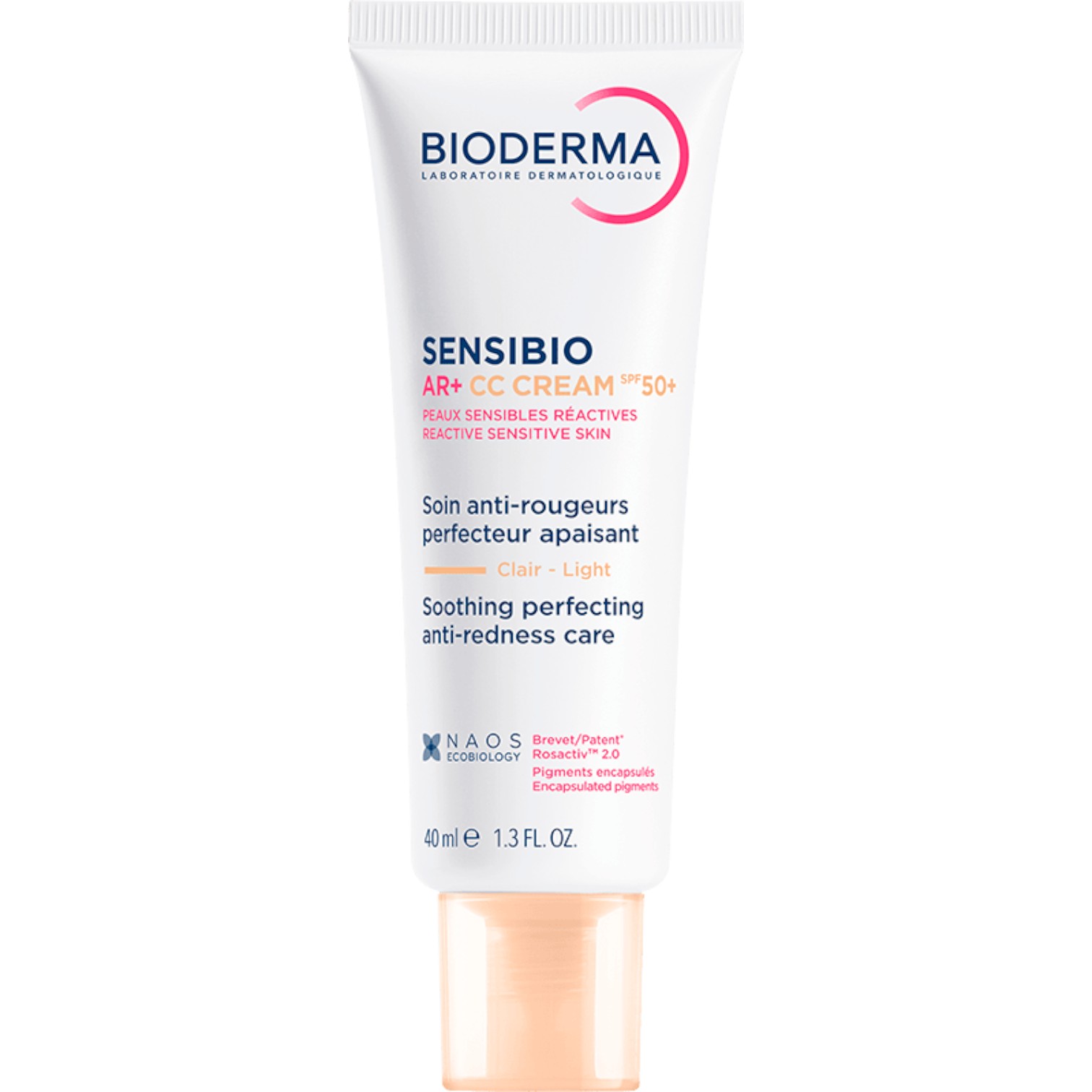 Bioderma Sensibio AR+ CC Cream, Krem CC korygujący do skóry naczynkowej, SPF50+