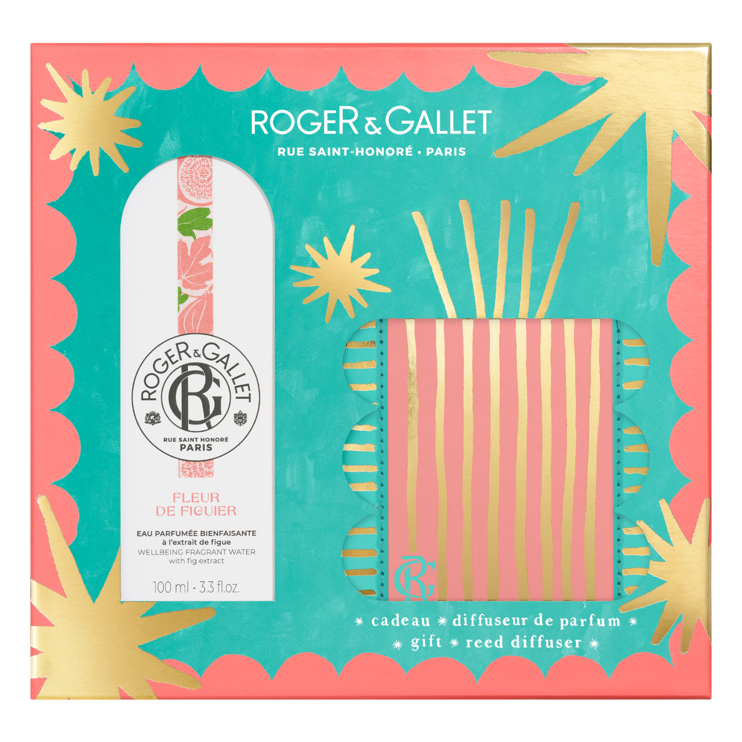 Roger & Gallet Fleur De Figuier (Acqua 100ml + Diffusore di fragranza)