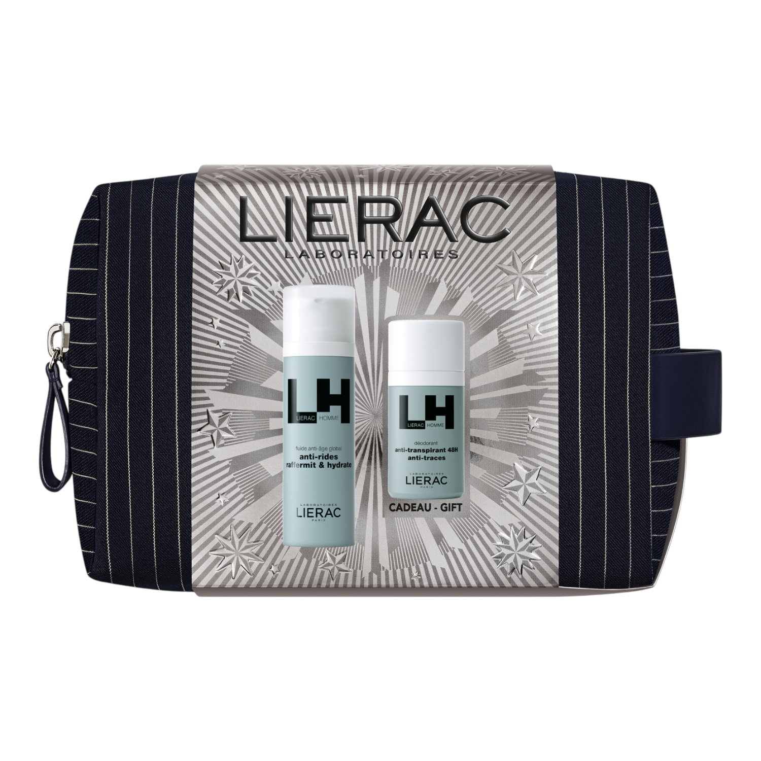 Lierac Homme (Fluid anti-aging 50ml + Dezodorant 50ml + Kosmetyczka)