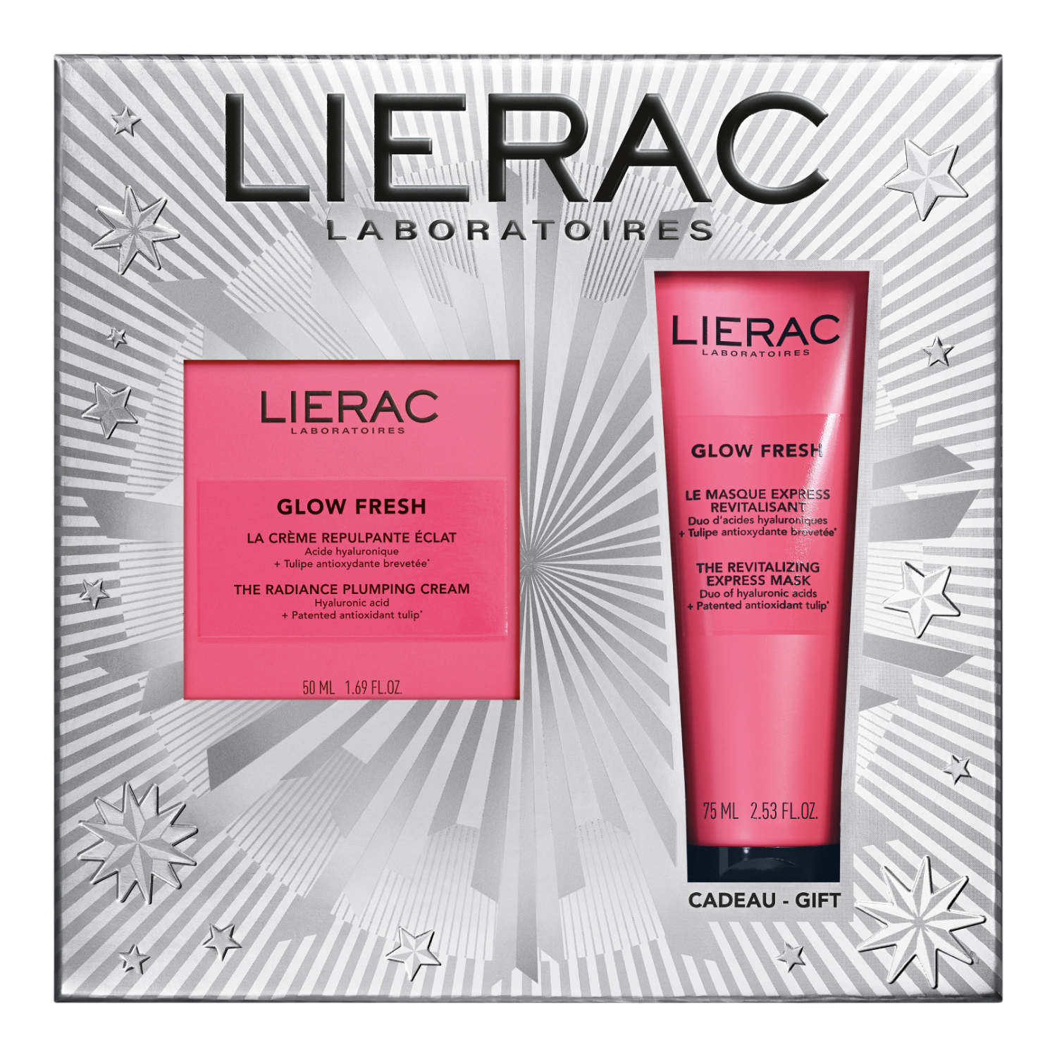 Lierac Glow Fresh (Krem rozświetlająco-wypełniający 50ml + Maska 75ml)