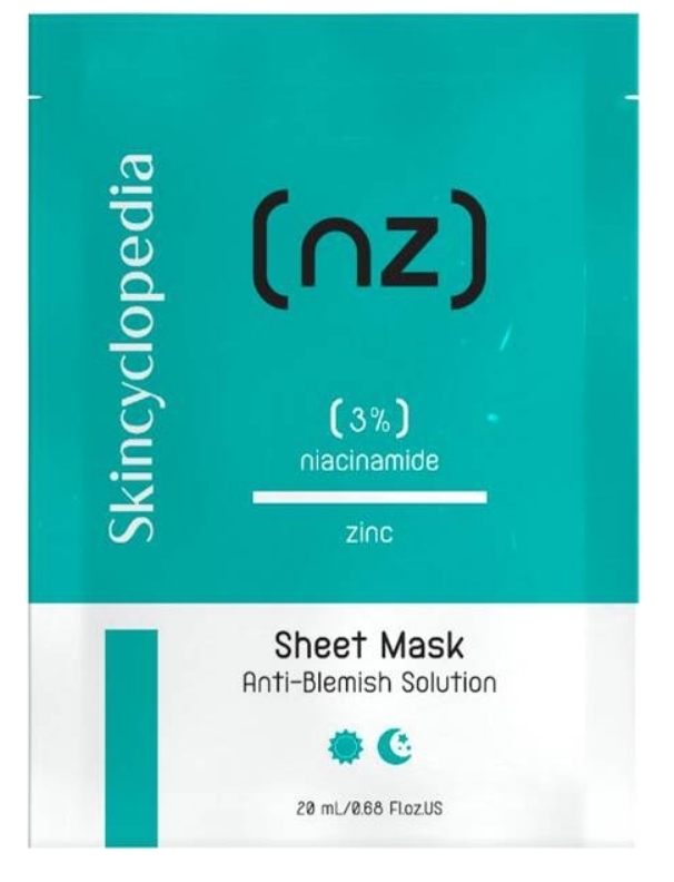 Skincyclopedia Maschera in Tessuto con Niacinamide 3% e Zinco 20 ml