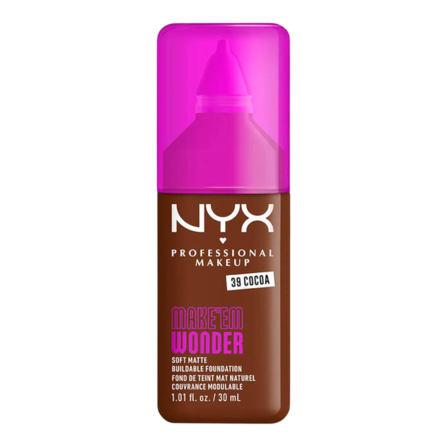NYX Make Em Wonder Podkład do twarzy z długotrwałym kryciem, Cocoa 