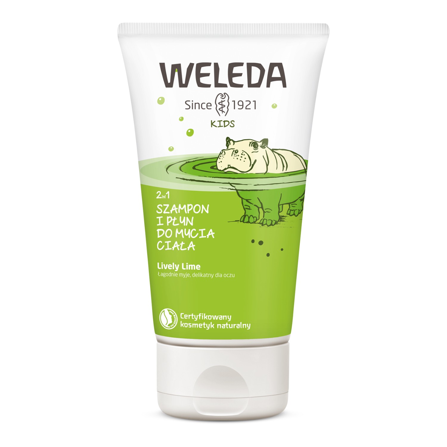 Weleda Kids 2w1 Szampon i płyn do mycia ciała Lively Lime, 150 ml