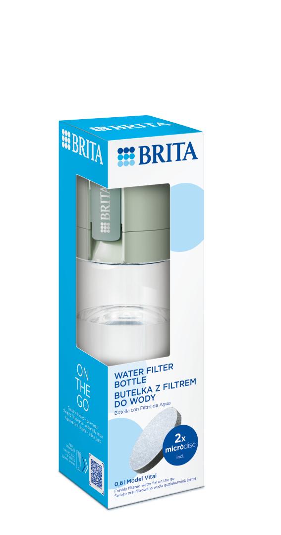 Brita Vita Verde Pastello - Bottiglia con Filtro 1 pz