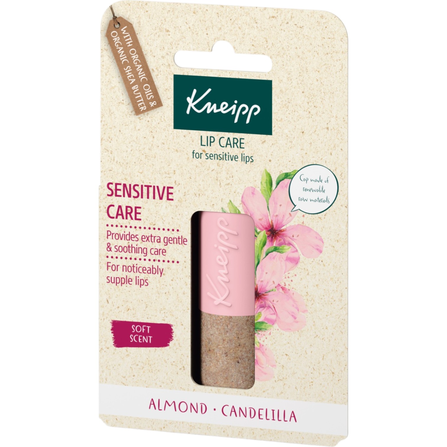 Kneipp Balsam do ust Łagodna Pielęgnacja Kwiat Migdała