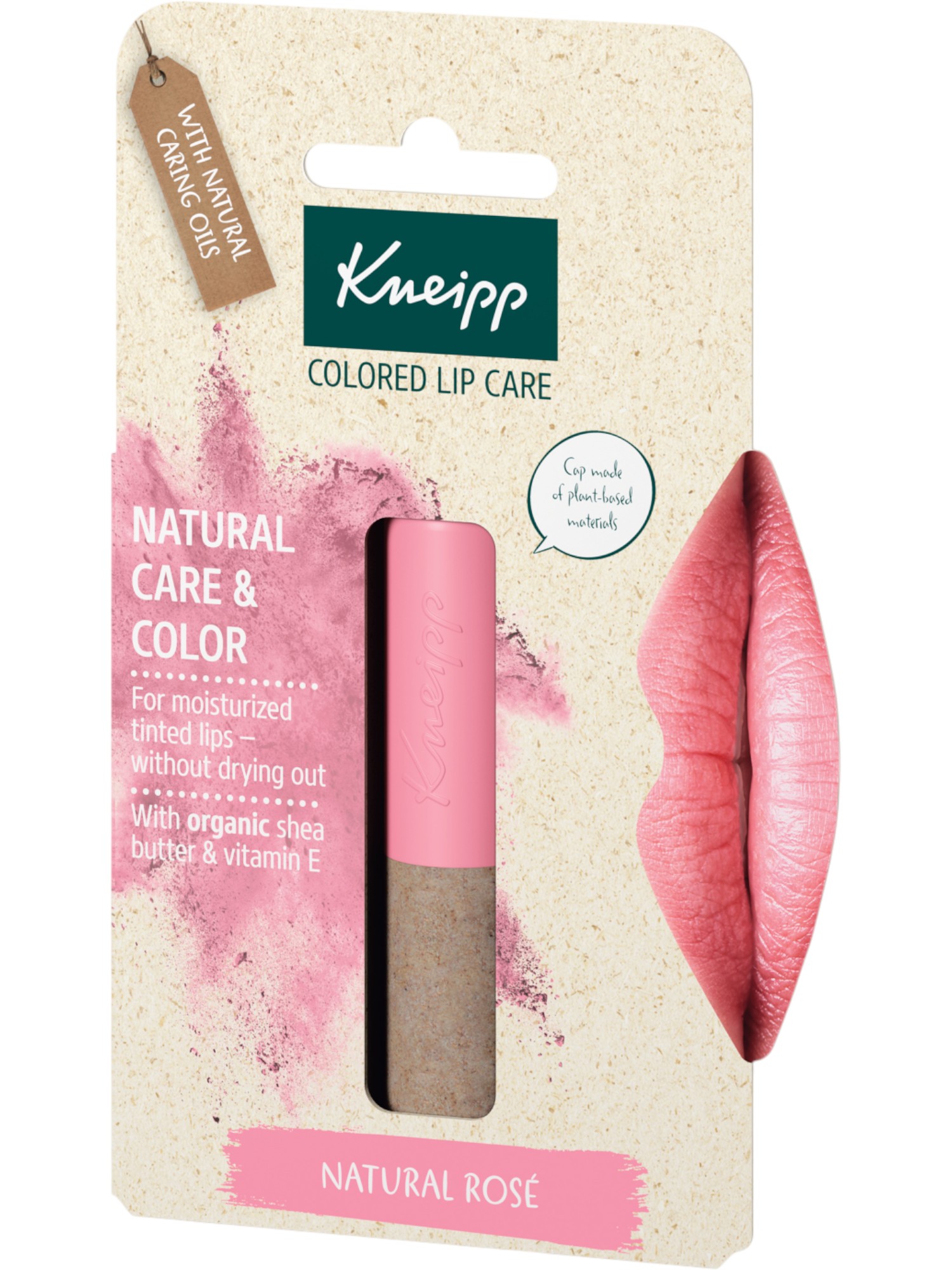 Kneipp Koloryzujący Balsam do ust, Natural Rose 