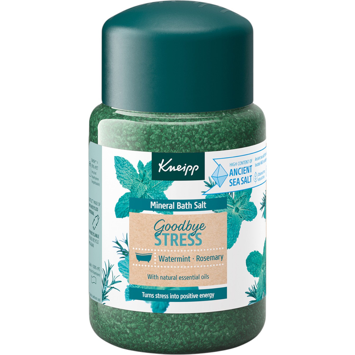 Kneipp Kryształki z soli mineralnej do kąpieli Goodbye Stress, Rozmaryn i mięta