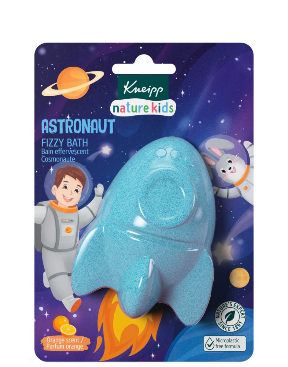 Kneipp Nature Kids Figura Effervescente da Bagno Astronaut, Arancia