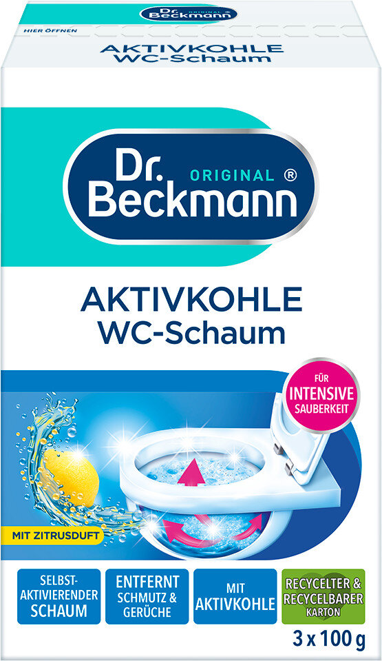 Dr. Beckmann Piana czyszcząca do WC, 3x100g