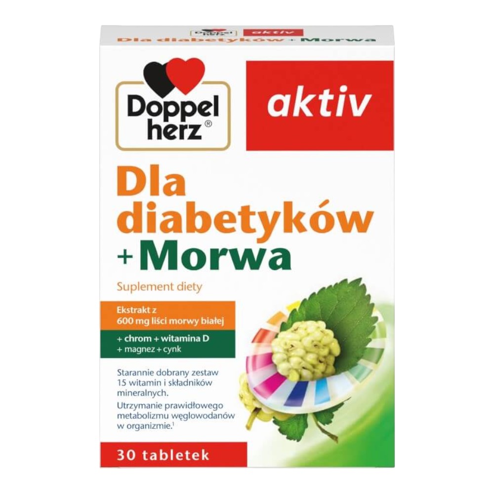 Doppelherz Aktiv Dla Diabetyków + Morwa, Tabletki
