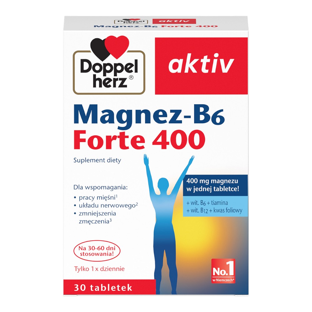 Doppelherz Aktiv Magnez-B6 Forte 400 30 Tabletek