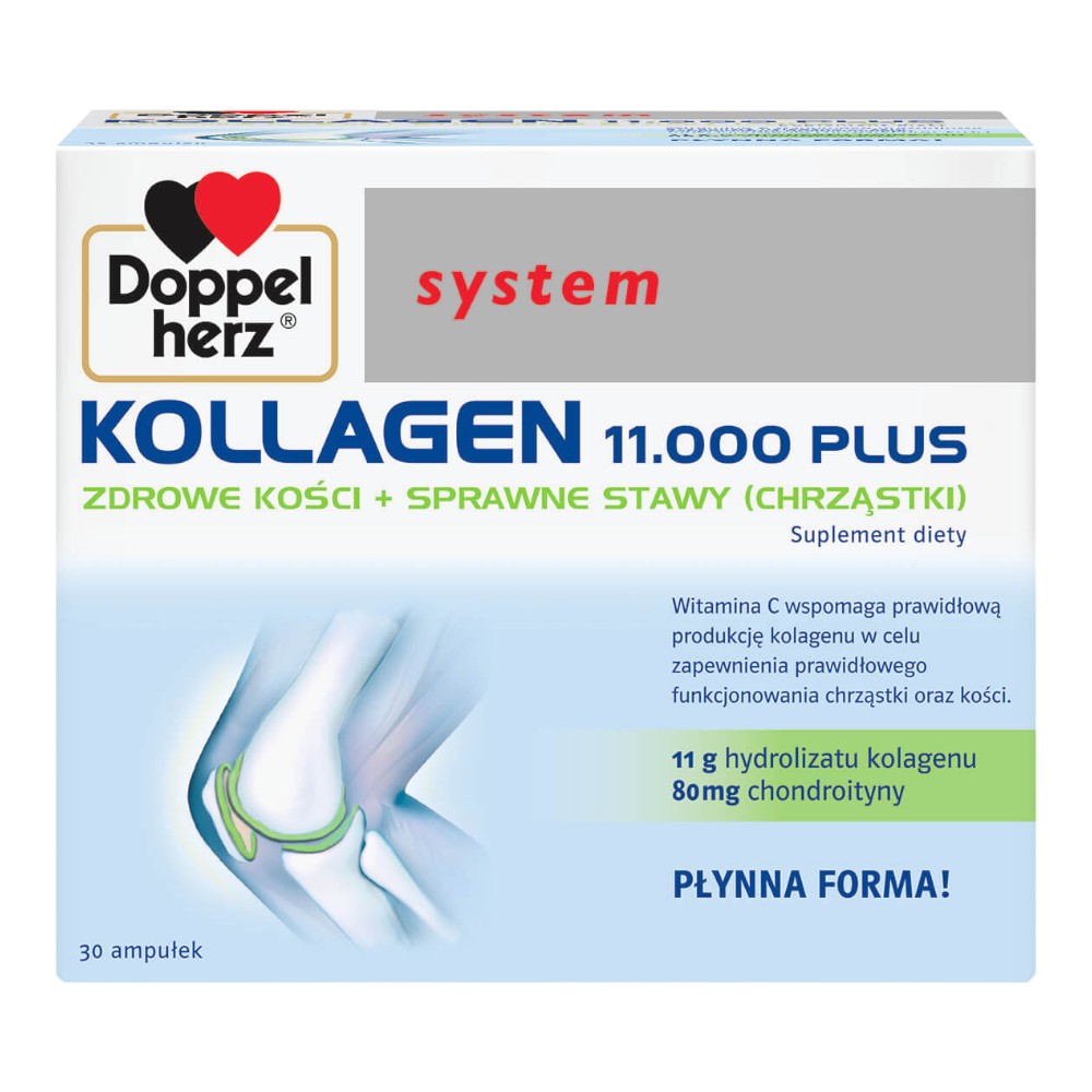 Doppelherz System Kollagen 11.000 Plus, Fiolki z płynem doustnym