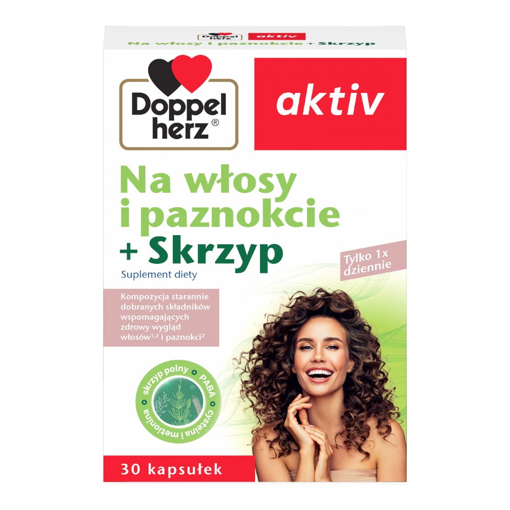 Doppelherz Aktiv Na Włosy i Paznokcie + Skrzyp, Kapsułki