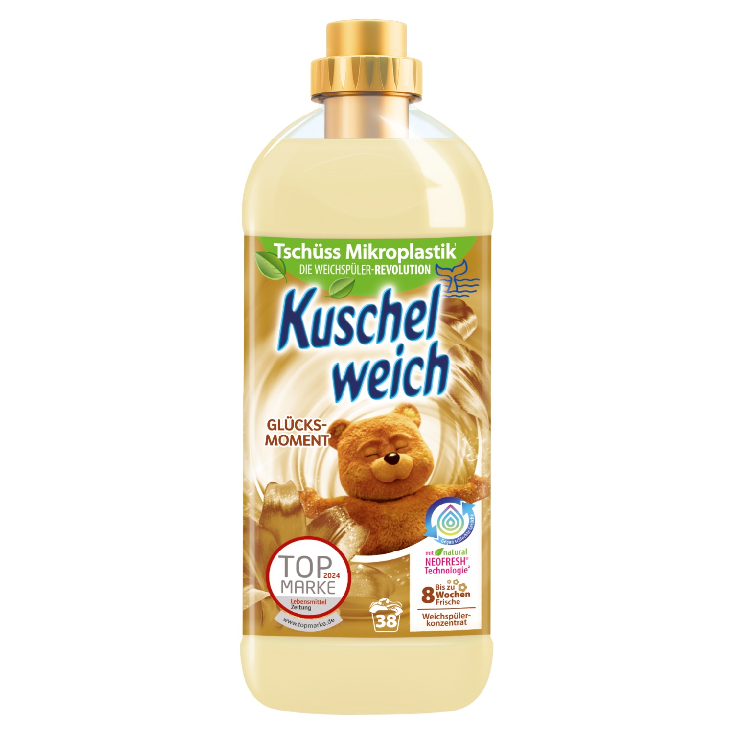 Kuschelweich Płyn do płukania Glucksmoment złoty (38 płukań) 1L