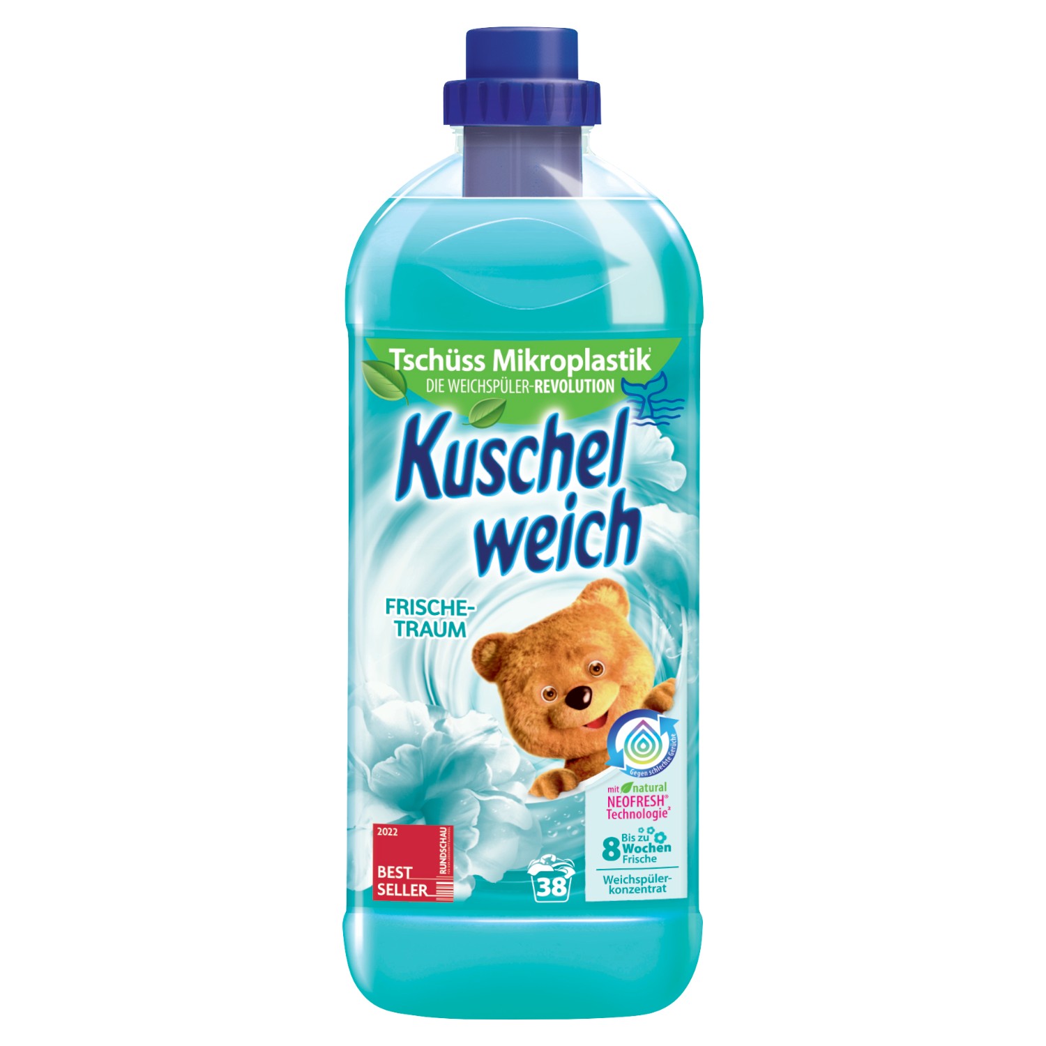Kuschelweich Płyn do płukania Frischetraum turkusowy (38 płukań) 1L