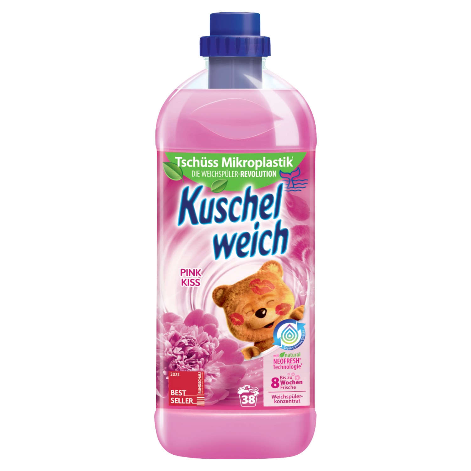Kuschelweich Płyn do płukania Pink Kiss różowy (38 płukań) 1L