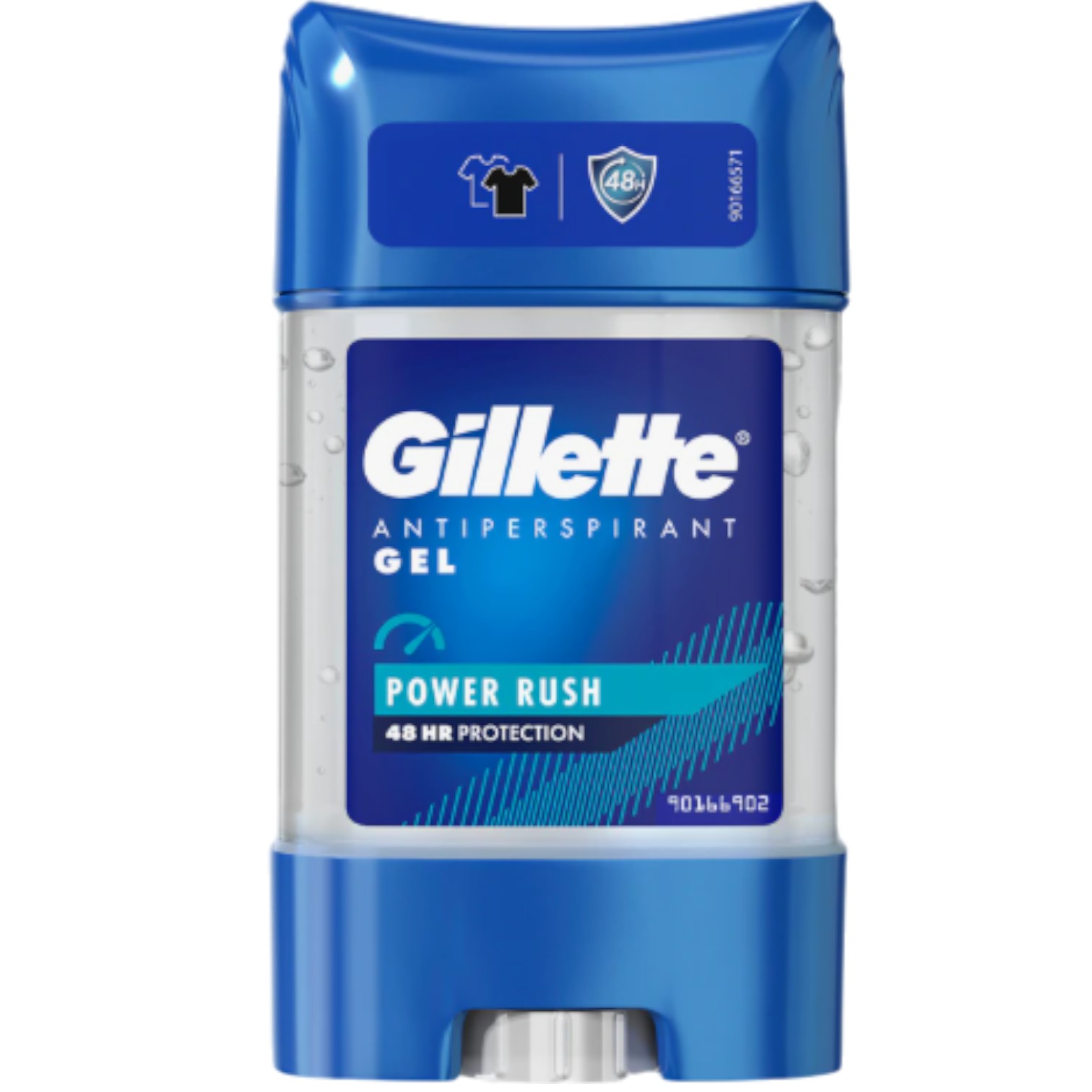 Gillette Stick Power Rush, Antitraspirante in gel trasparente