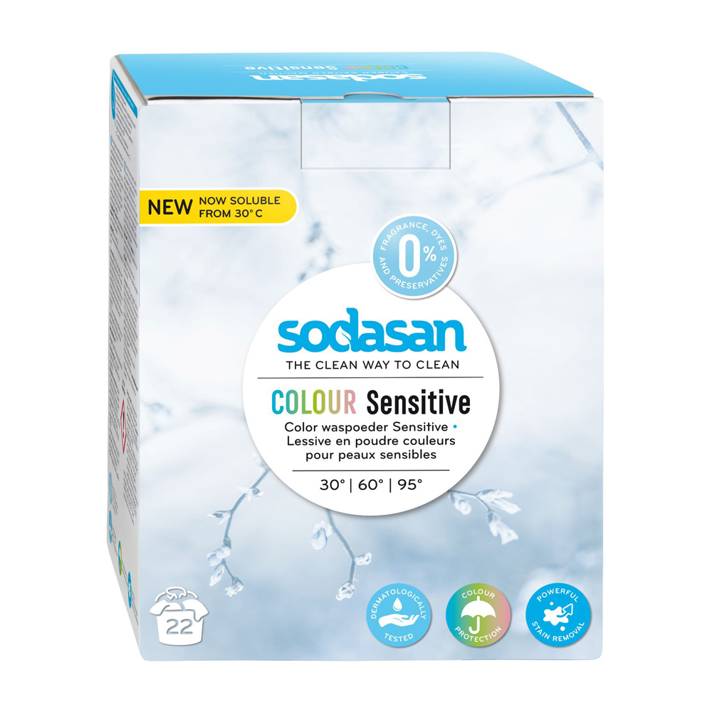 Sodasan Bio Color Sensitive – Detersivo universale in polvere per bucato 1010 g