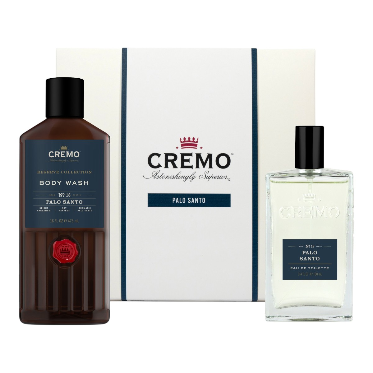 Cremo Palo Santo Zestaw: woda toaletowa 100 ml + żel pod prysznic 473 ml