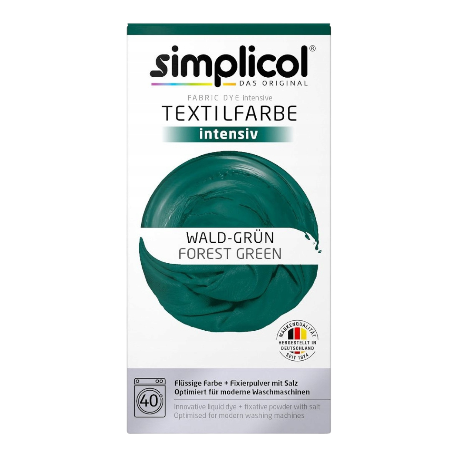 Simplicol Colorante per tessuti intenso, Verde Foresta